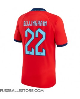 Günstige England Jude Bellingham #22 Auswärtstrikot WM 2022 Kurzarm